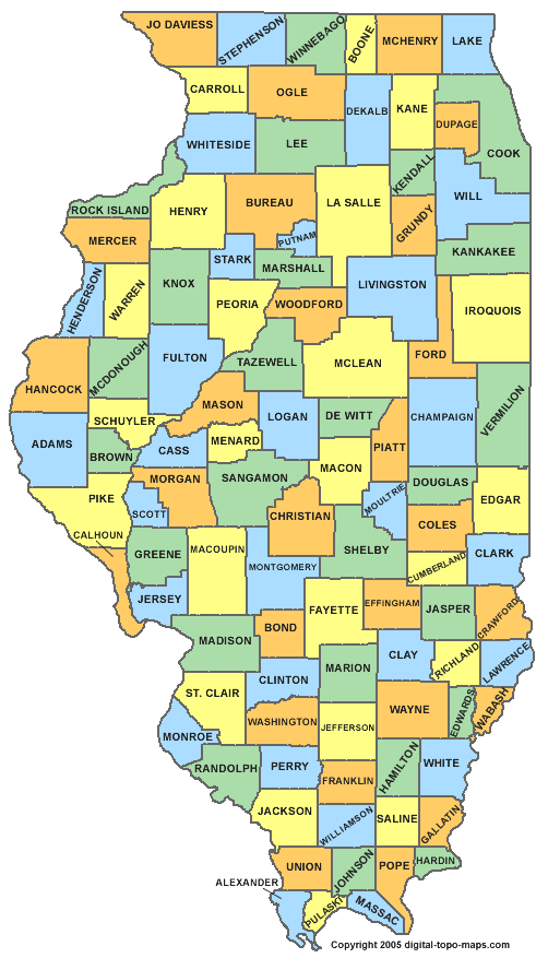 illinois map 4 Illinois Map