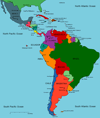 latin america map  7 Latin America Map