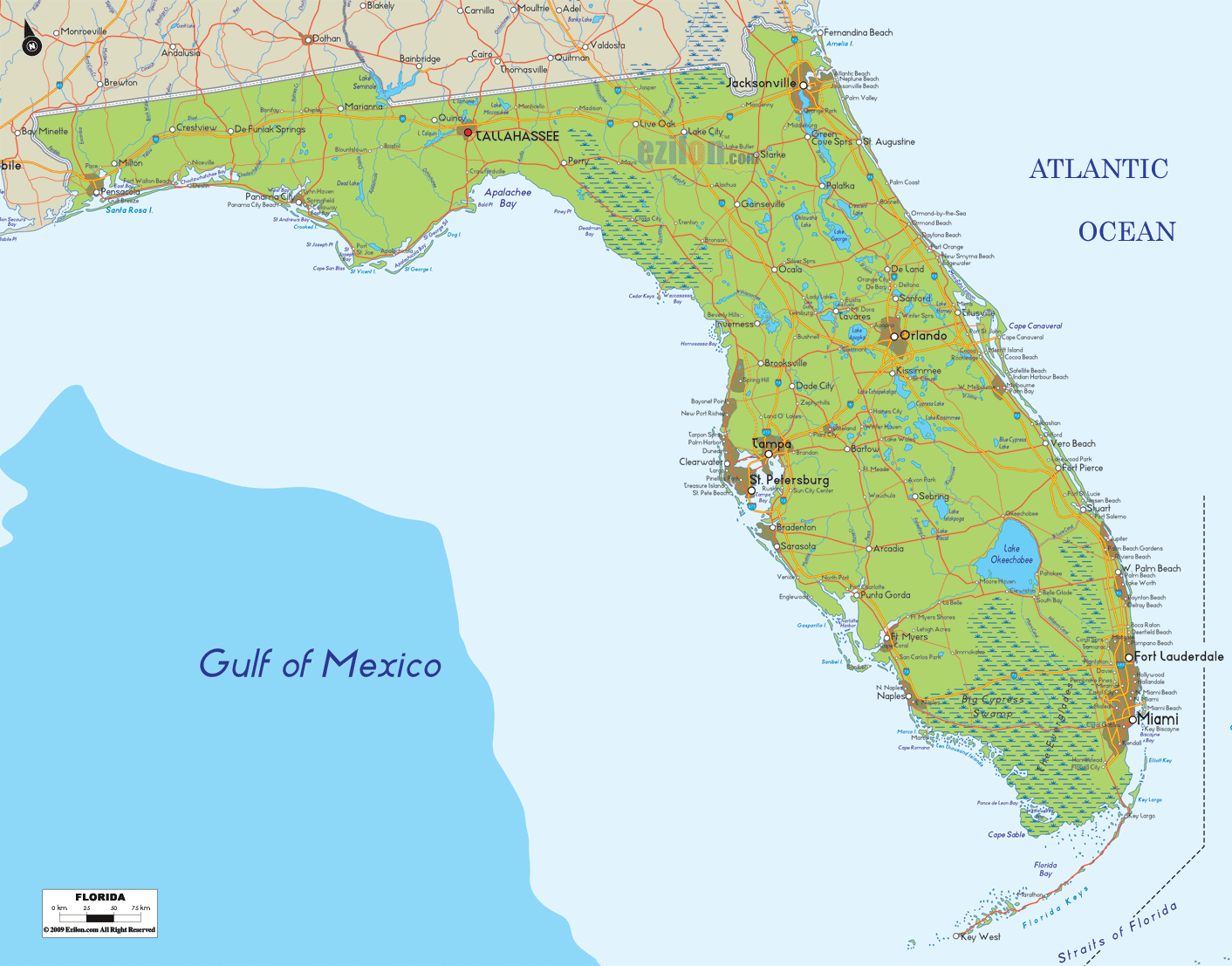 map of florida 3 1 Map of Florida