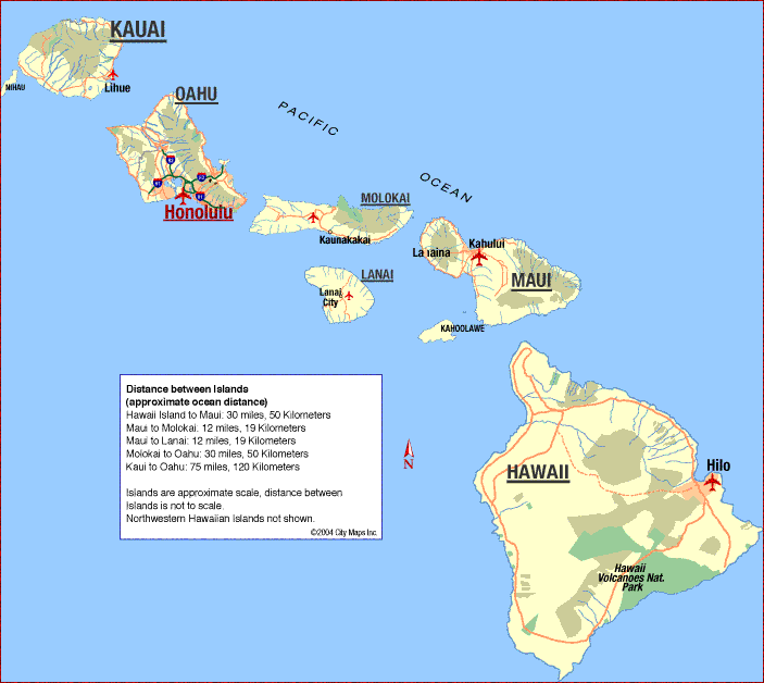 map of hawaii 1 Map of Hawaii