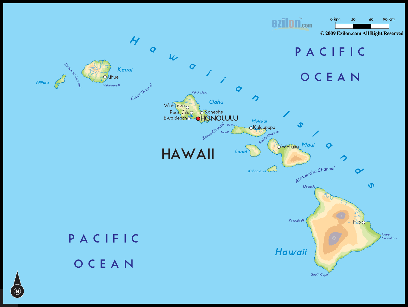 map of hawaii 4 Map of Hawaii