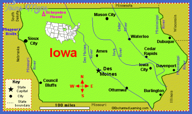 map of iowa 8 Map of Iowa