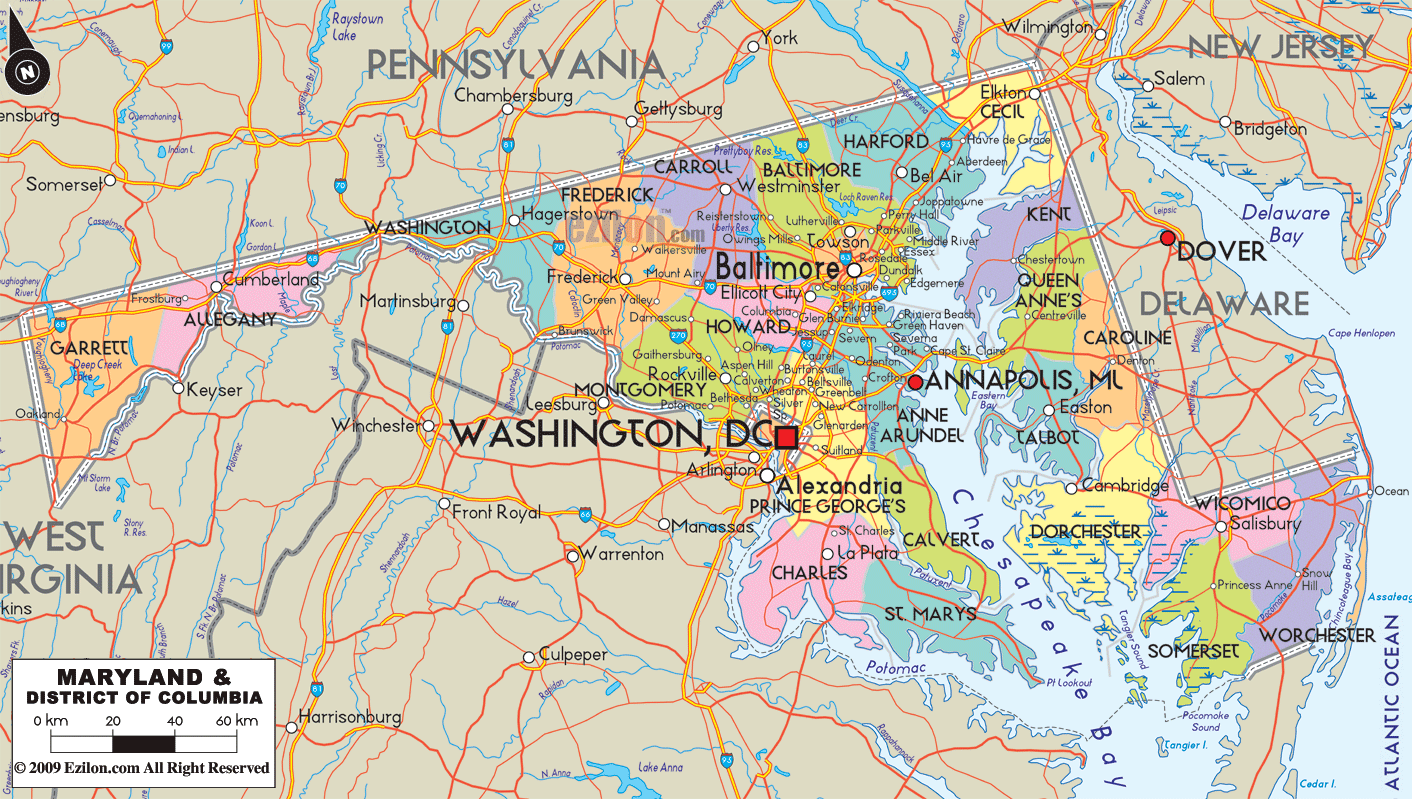 maryland map 0 Maryland Map