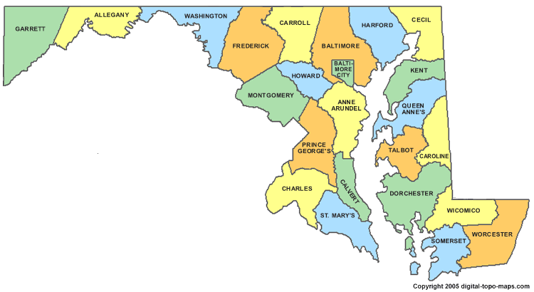 maryland map 2 Maryland Map