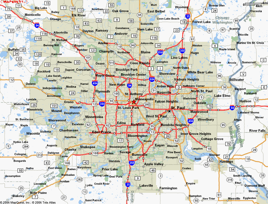 minnesota metro map 3 Minnesota Metro Map
