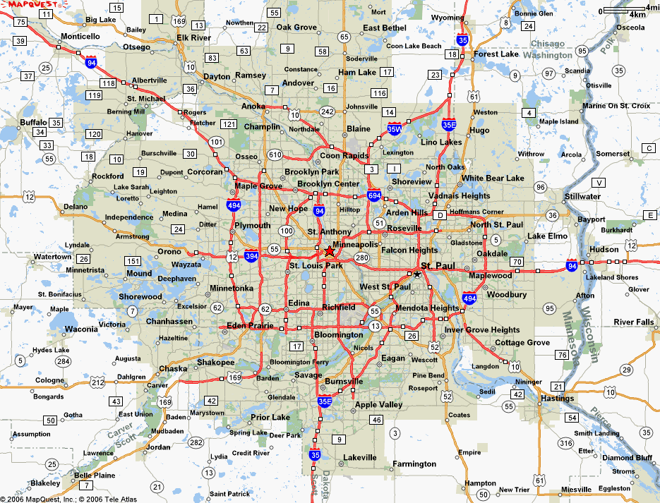 Minnesota Metro Map ToursMaps