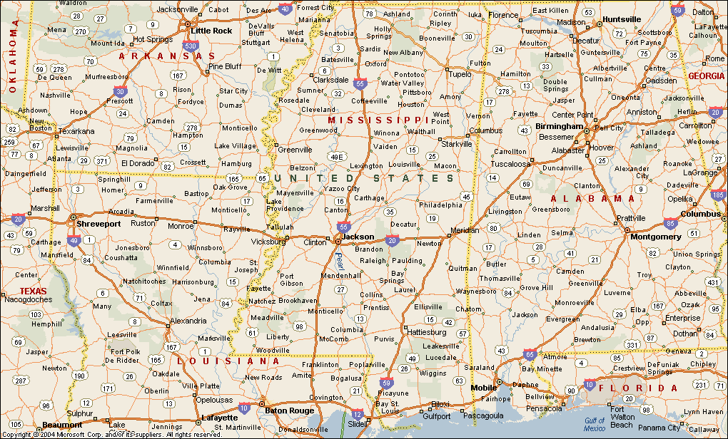 mississippi map 6 Mississippi Map