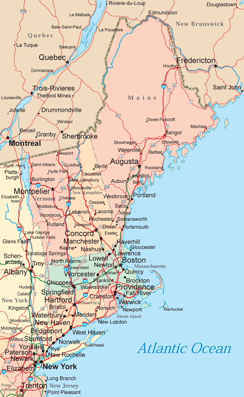 new england map  3 New England Map