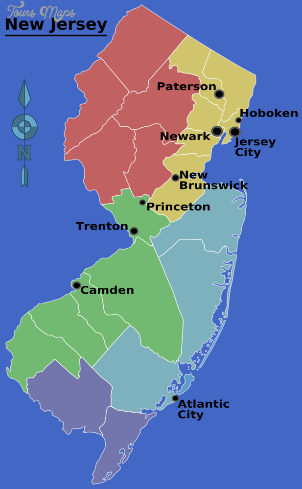 new jersey map 5 New Jersey Map