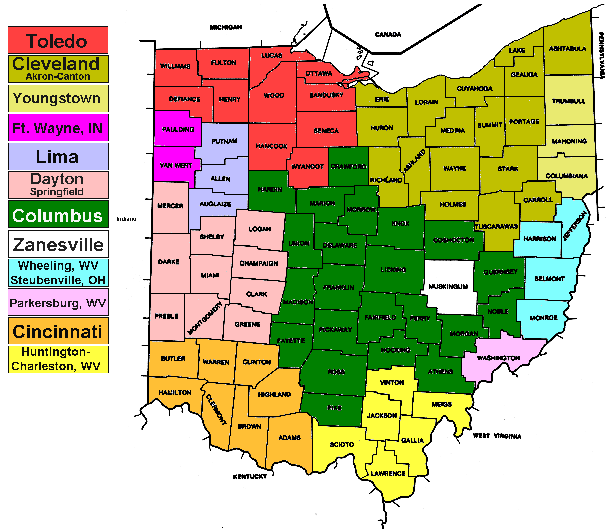 ohio map 6 Ohio Map