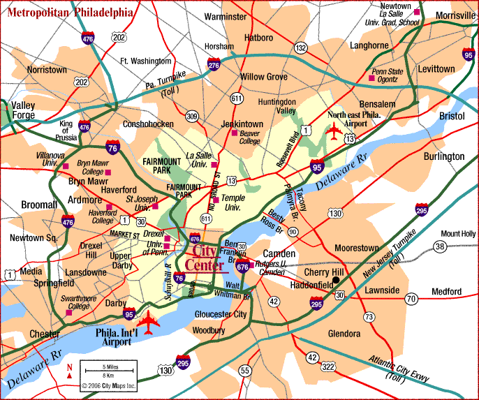 philadelphia metro map  2 Philadelphia Metro Map