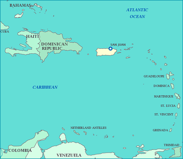 puerto rico map 0 Puerto Rico Map