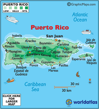 puerto rico map 1 Puerto Rico Map