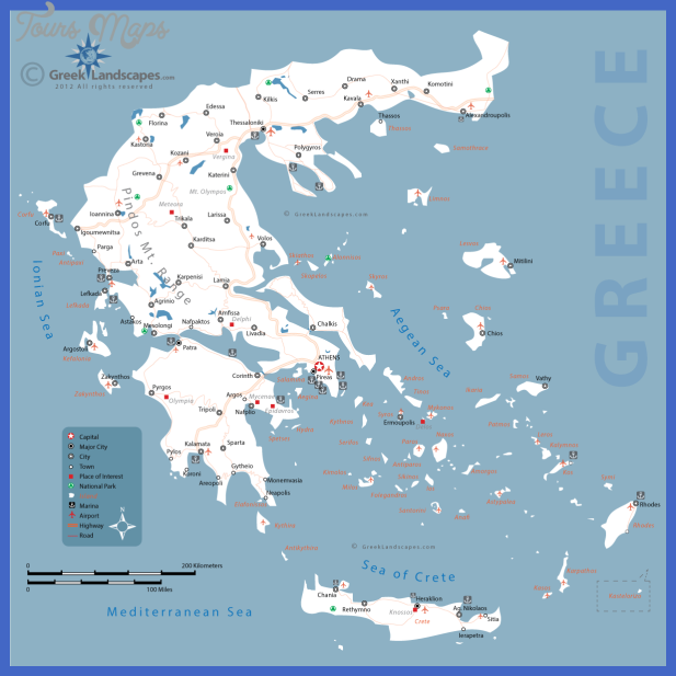 map of greece 4 Map of Greece