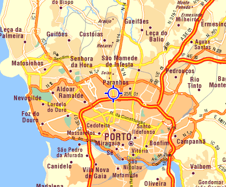 map of porto portugal 4 Map of Porto Portugal
