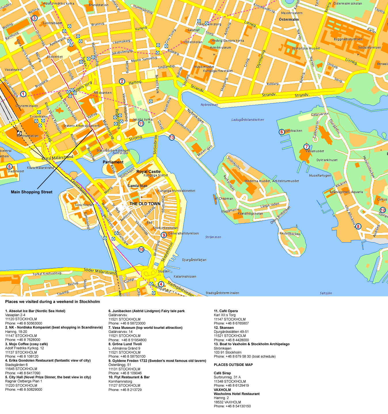 map of stockholm 2 Map of Stockholm