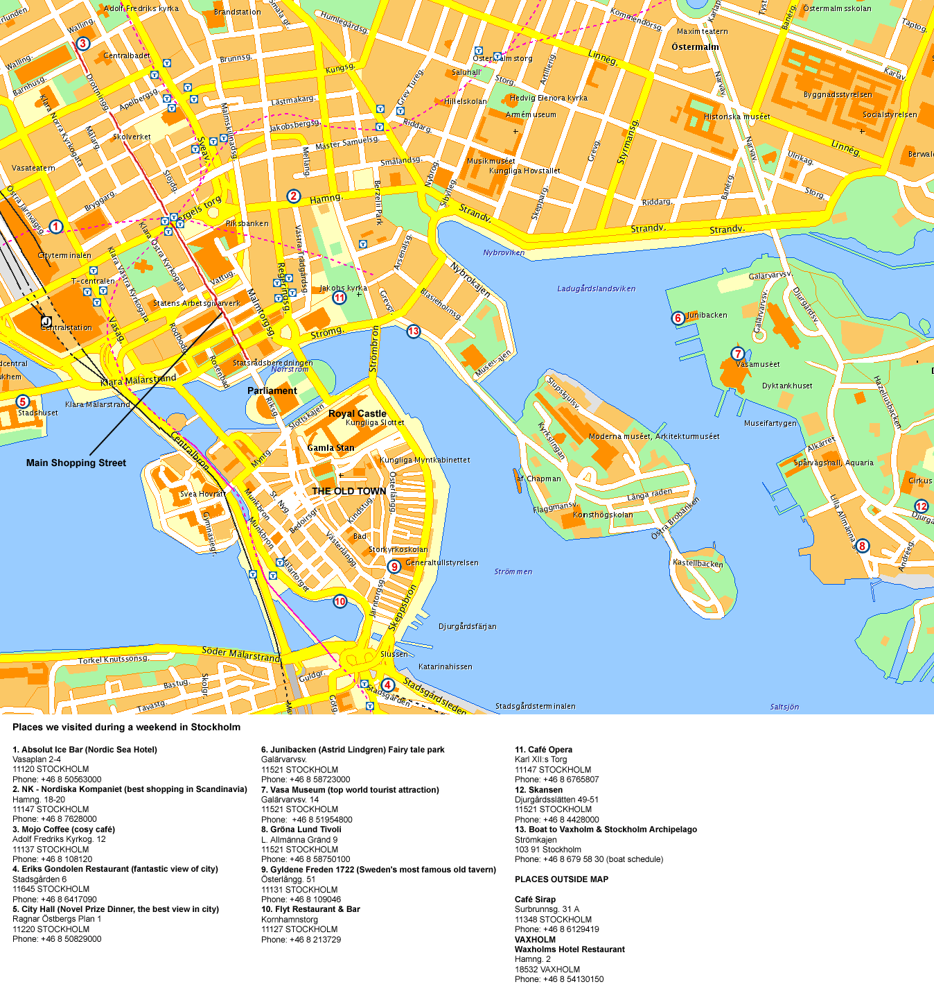 Map Of Stockholm ToursMaps