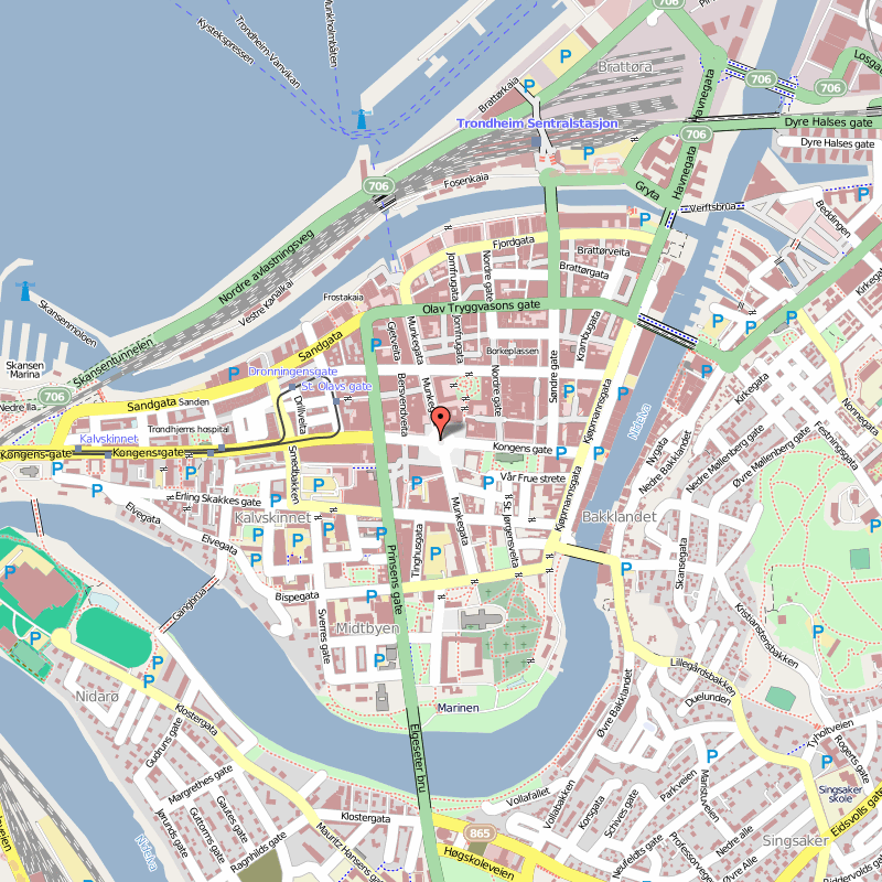 map of trondheim 5 Map of Trondheim