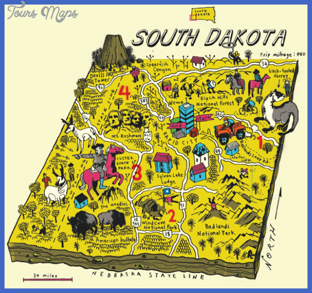 South Dakota Tourist Attractions Map Draw A Topographic Map Vrogue