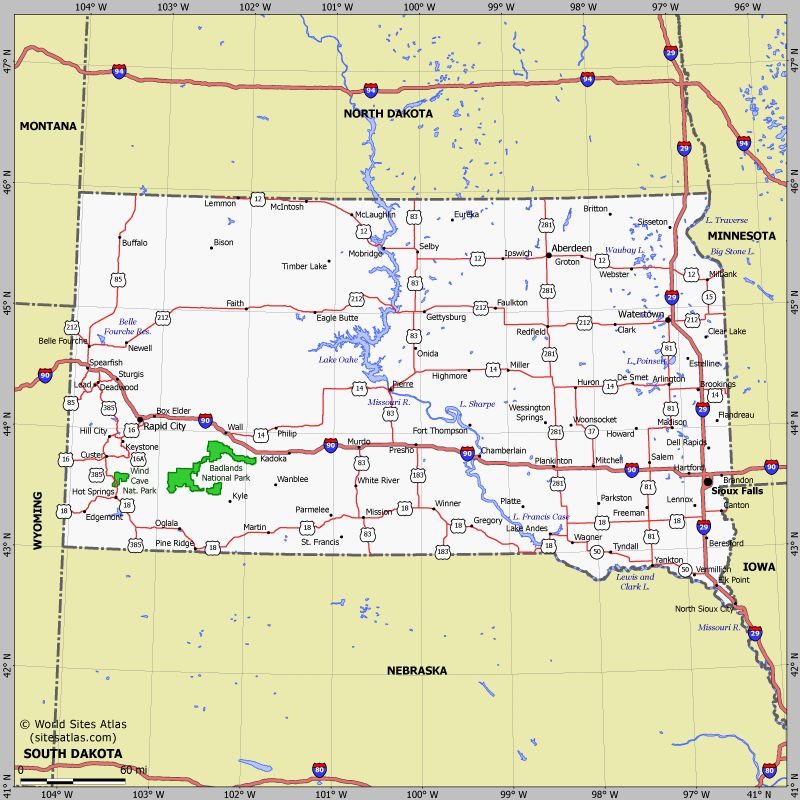 south dakota metro map  3 South Dakota Metro Map