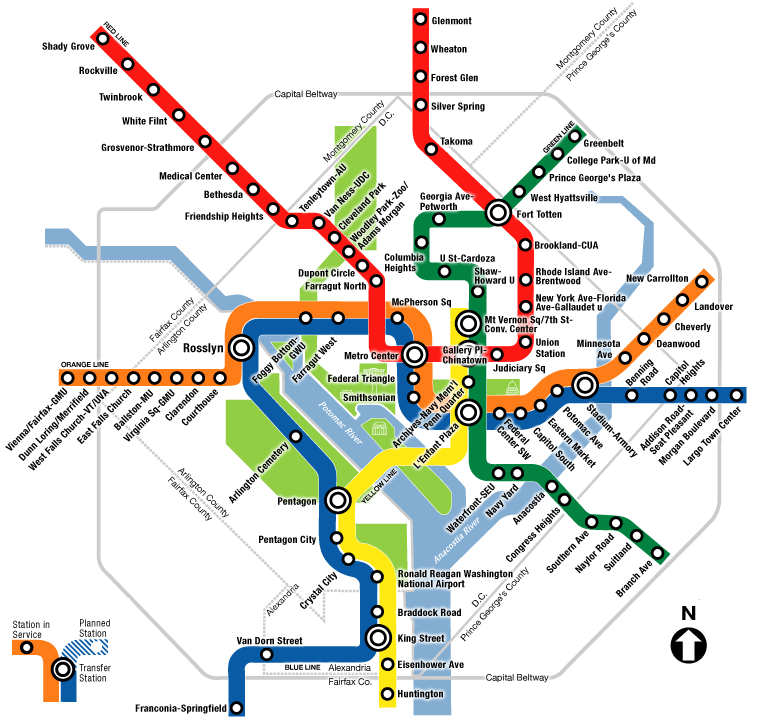 virginia subway map 5 Virginia Subway Map