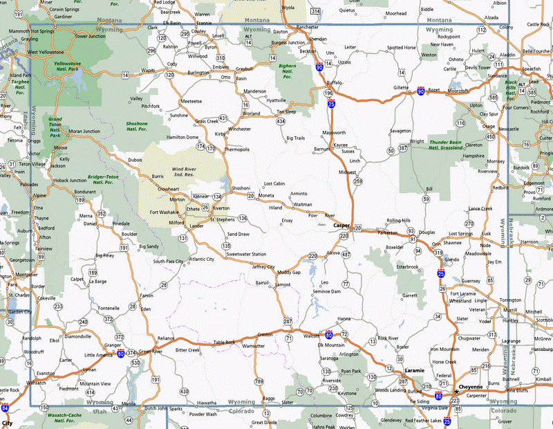 wyoming map 6 Wyoming Map