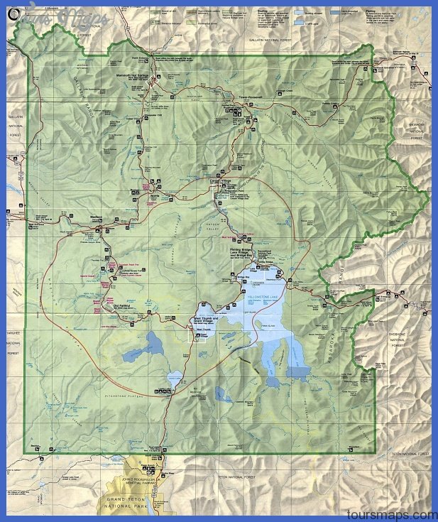yellowstone map 42 Yellowstone Map
