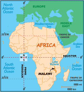 af malawi Malawi Map
