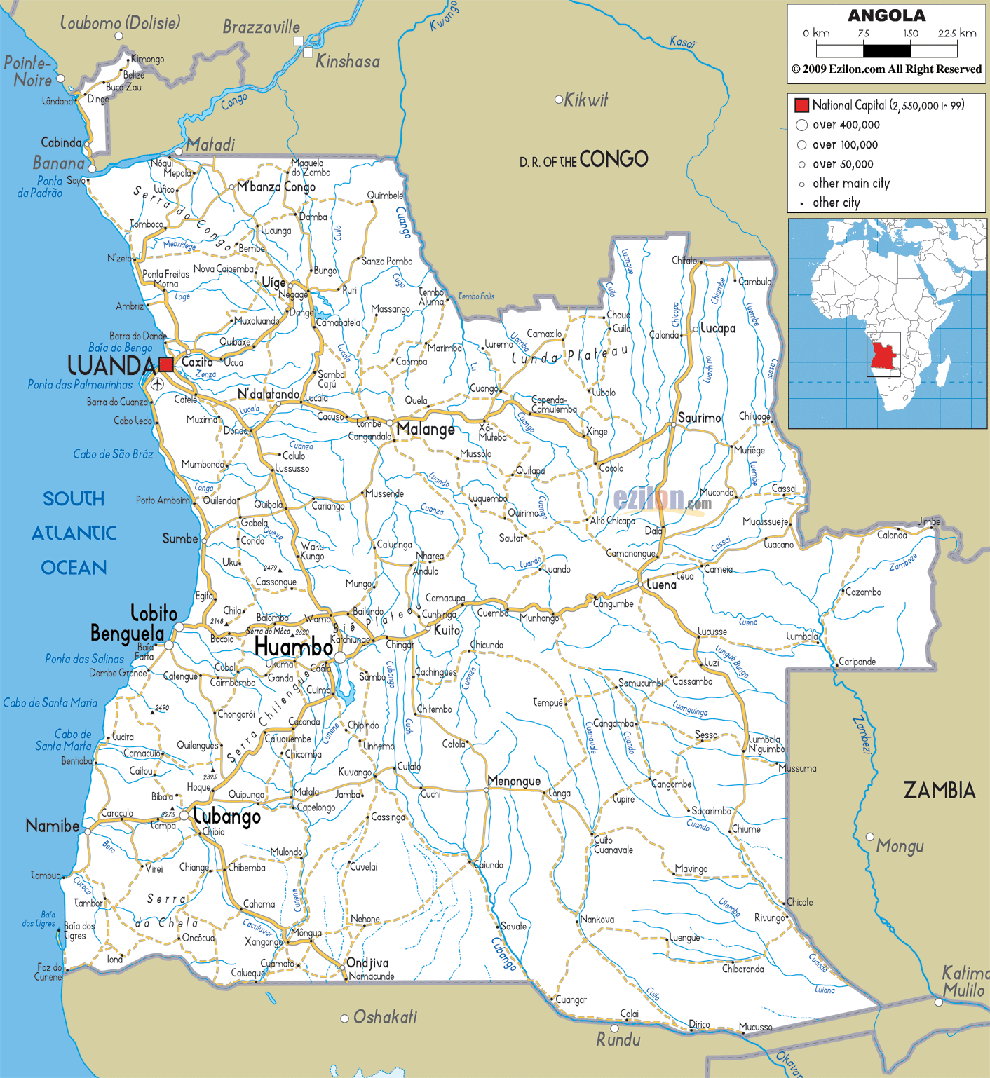 angola metro map  1 Angola Metro Map