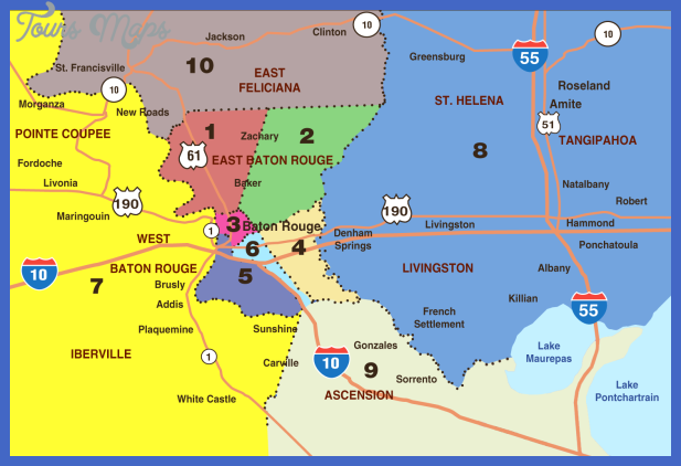 areamap090514 Baton Rouge Map