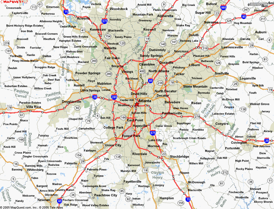 atlanta map  0 Atlanta Map
