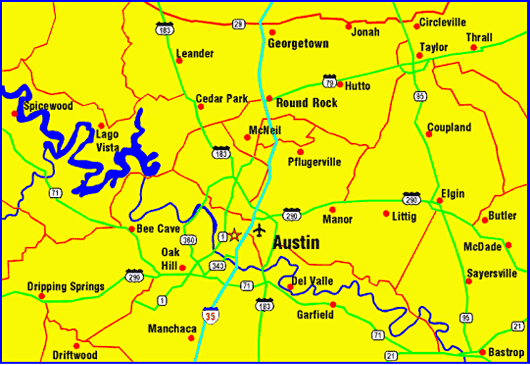 austin river map Irving Map Tourist Attractions