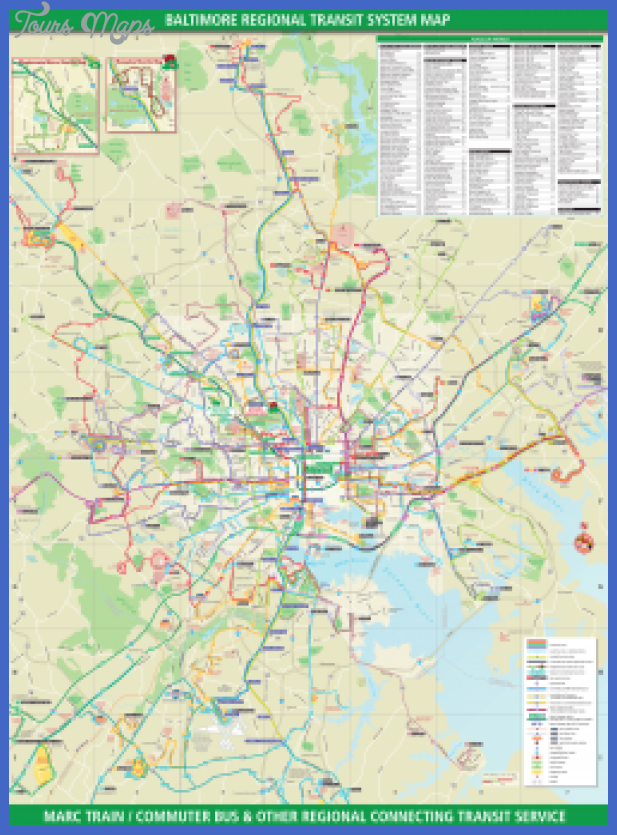 baltimore transport map Baltimore Subway Map