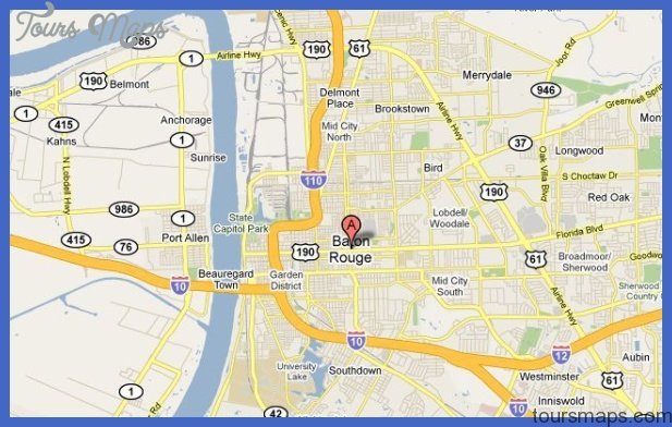 baton rouge map 1 Baton Rouge Map