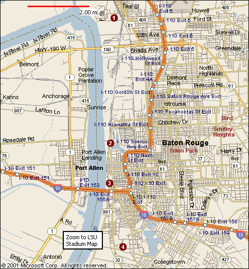batonrouge Baton Rouge Map