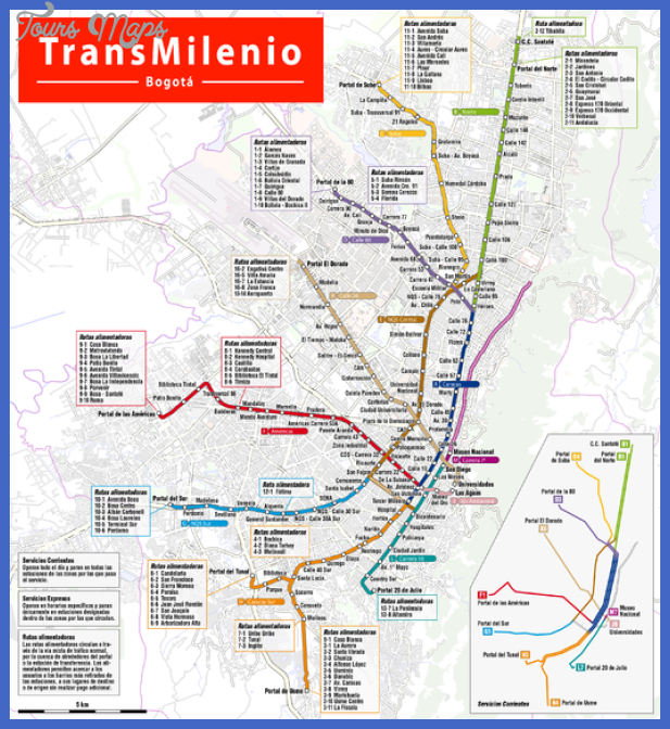 bogota metro map  1 Bogota Metro Map