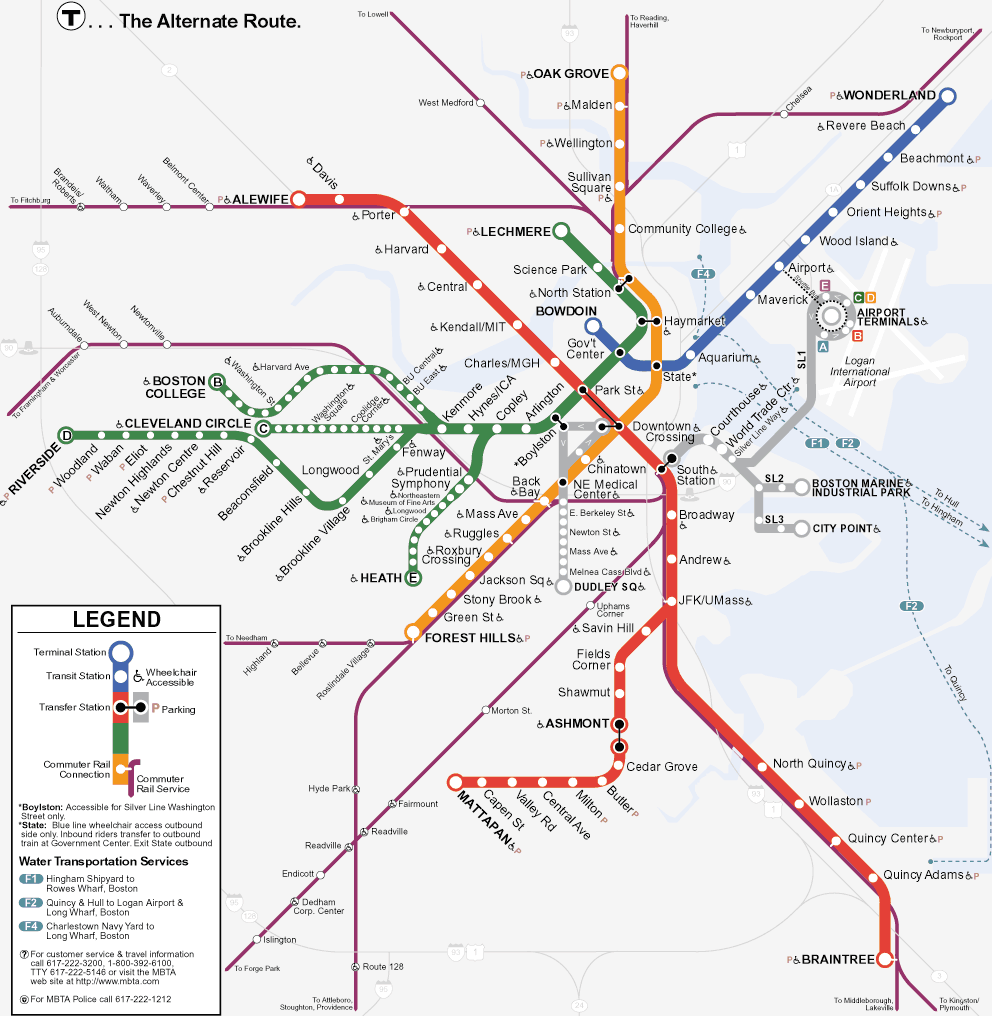 boston metro map  0 Boston Metro Map