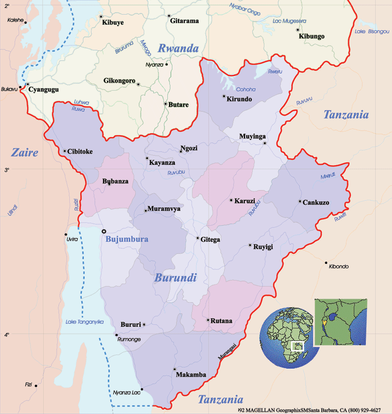 burundi map Burundi Map