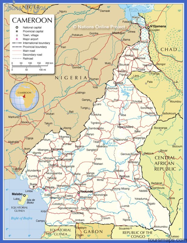 cameroon map  1 Cameroon Map