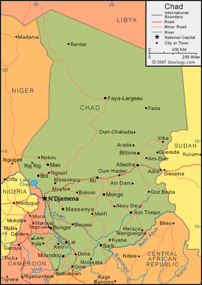chad map Chad Metro Map