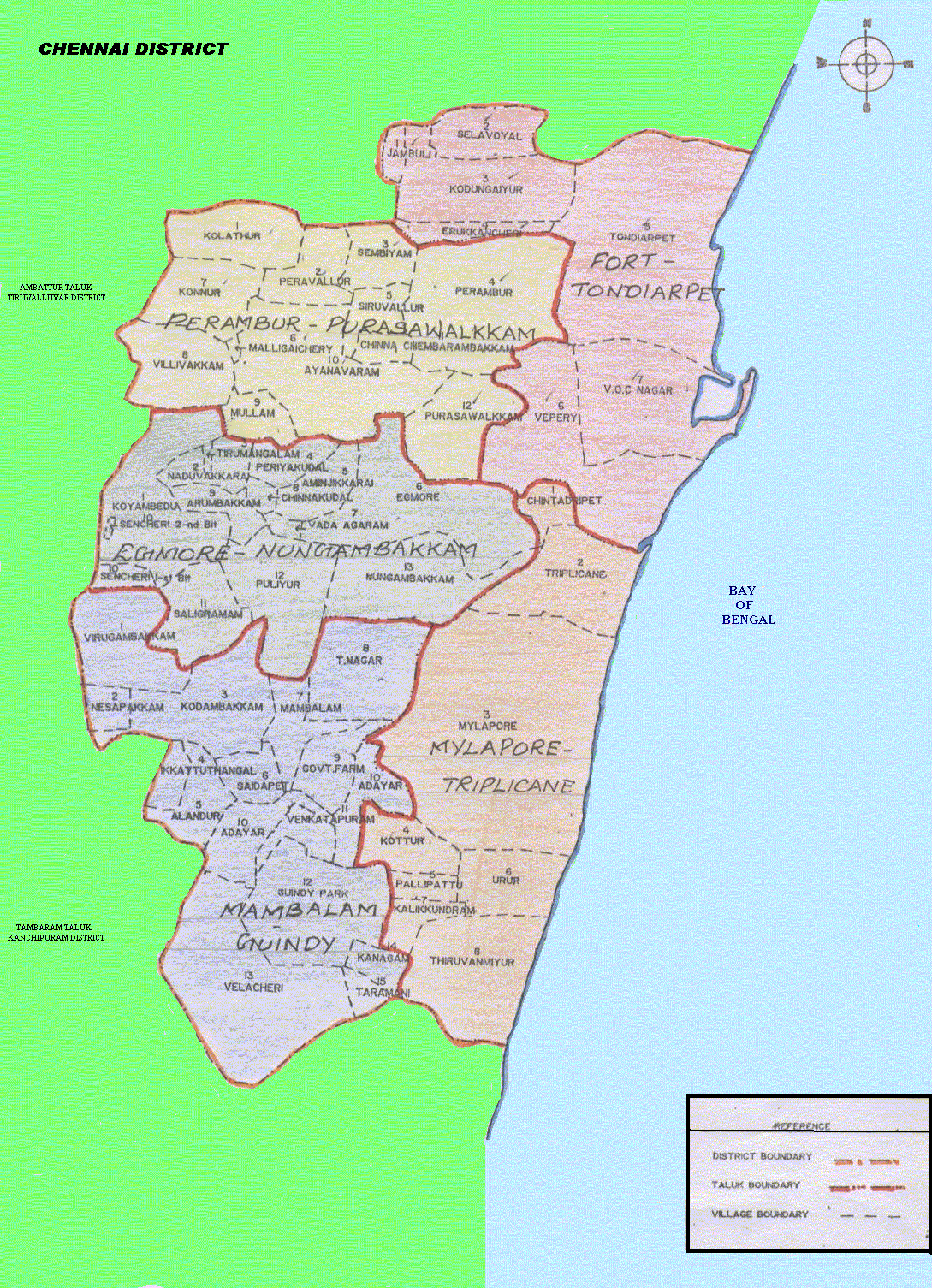 chennai map 2 Chennai Map