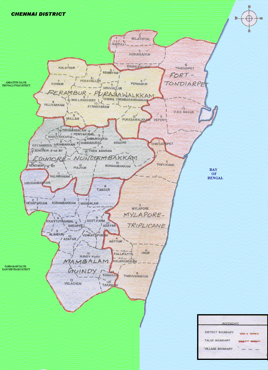 Chennai Map - ToursMaps.com