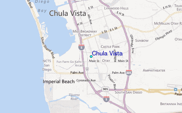 chula vista 12 Chula Vista Metro Map