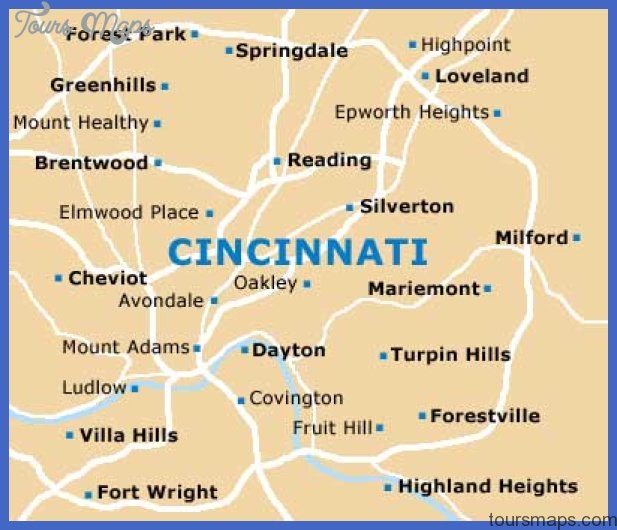 cincinnati map Cincinnati Map