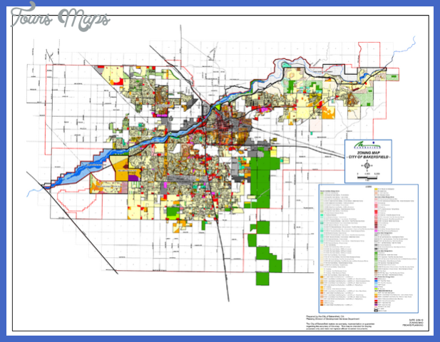 city of bakersfield zoning map mediumthumb pdf Bakersfield Map