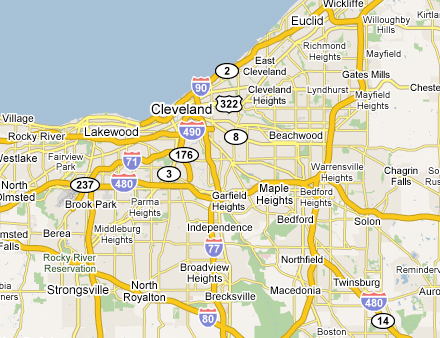 cleveland metro map  3 Cleveland Metro Map