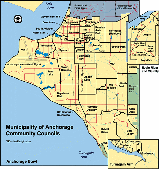 communitycouncils Anchorage municipality Map