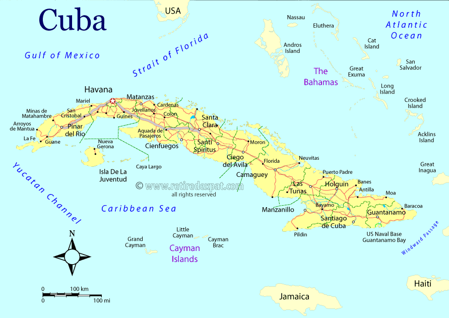 Printable Map Of Cuba Printable Word Searches