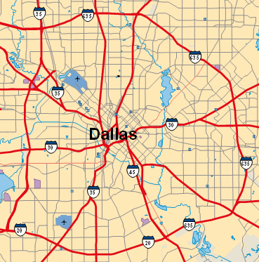 dallas 1 Dallas Metro Map