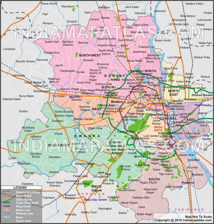 delhi map Delhi Map